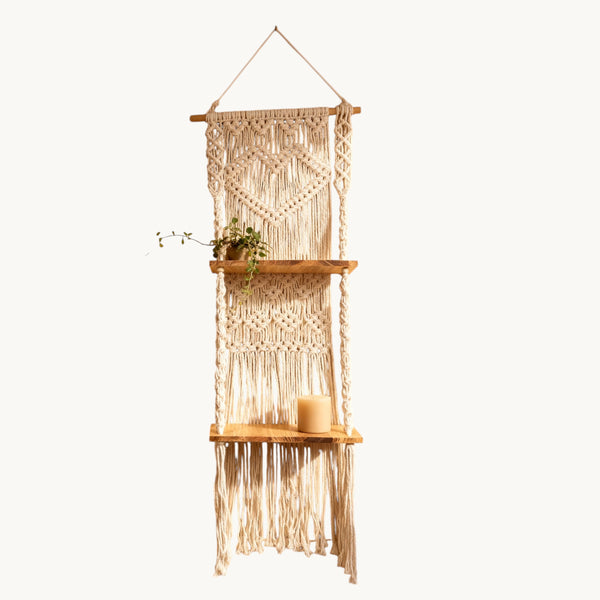 Macramé Wall Shelf Décor