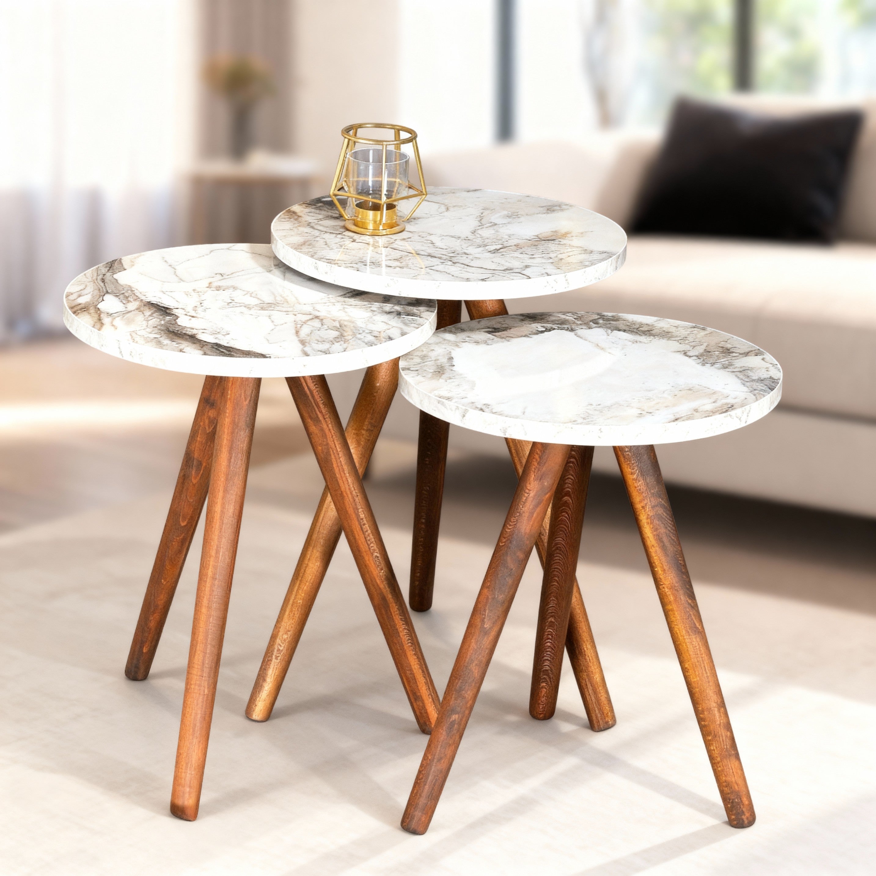 Nordic Nesting Trio Table Set