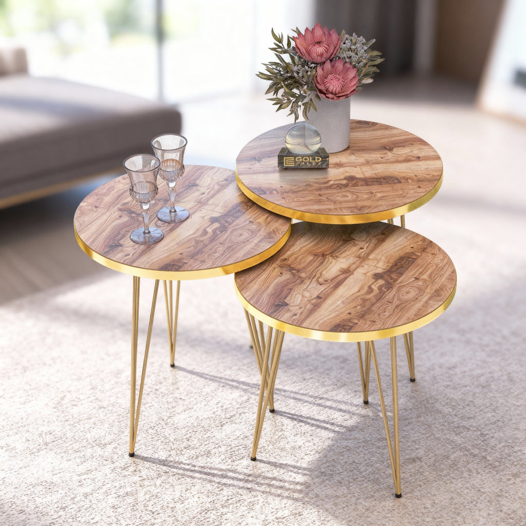 EleganceNest Trio Side Table Set