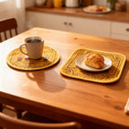 2-Piece Coffee-Themed Sousplate Set
