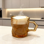 Crystal Brew Glass Mug Set – 12 Pieces