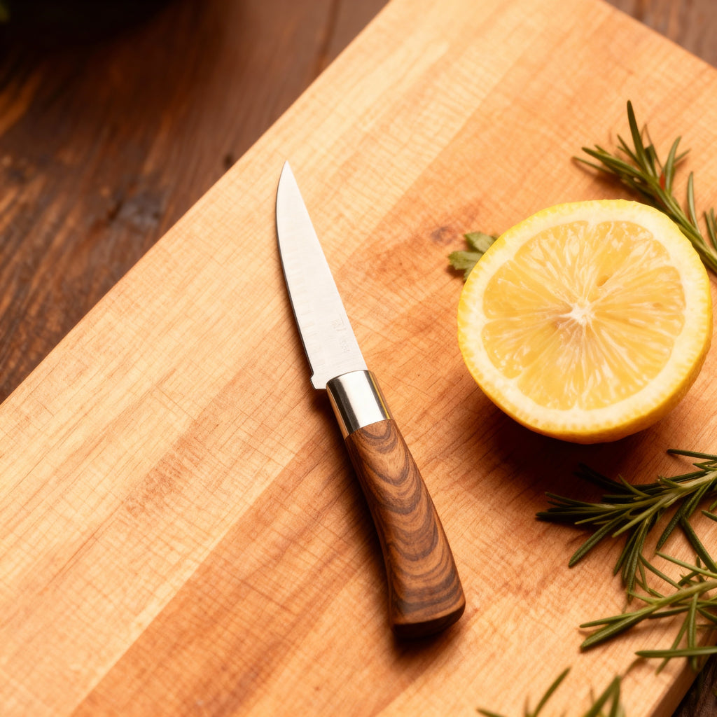 Artisan Brown-Handle Chef Knife