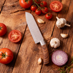 Artisan Brown-Handle Chef Knife