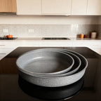 Granite Round Baking Tray Set – 3 Pieces