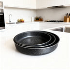 Granite Round Baking Tray Set – 3 Pieces