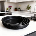 Granite Round Baking Tray Set – 4 Pieces