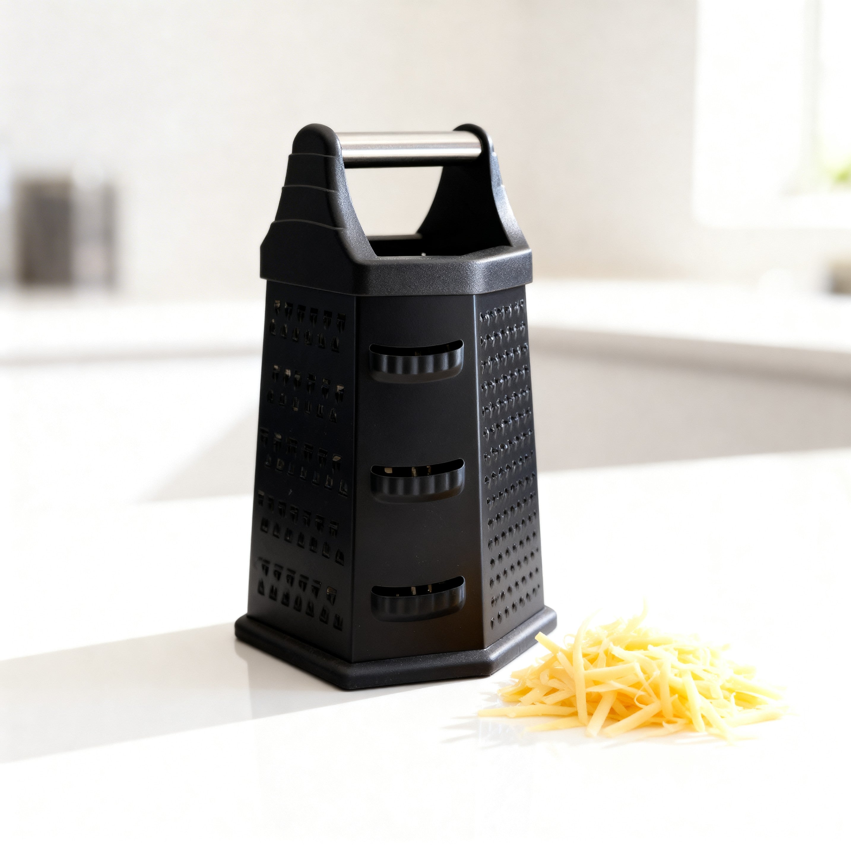 6-Sided Box Grater with Handle