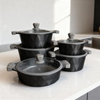 Geometric Granite Cookware Set